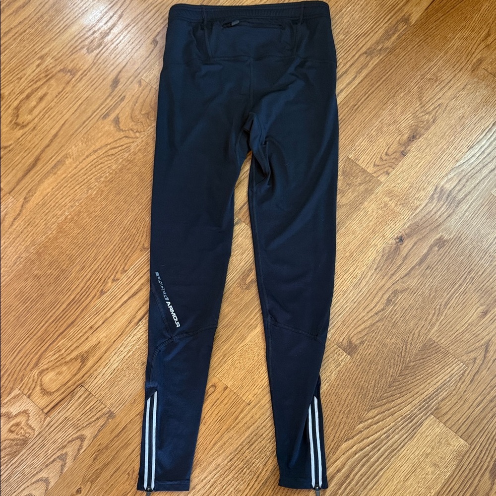 Under Armour HeatGear Compression Tights Black Men’s LG Running Training Pants - Picture 8 of 12